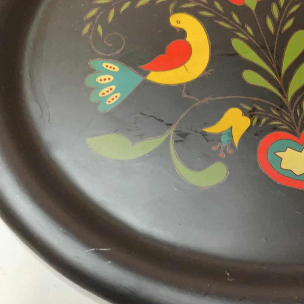Vintage 1960s bird tray